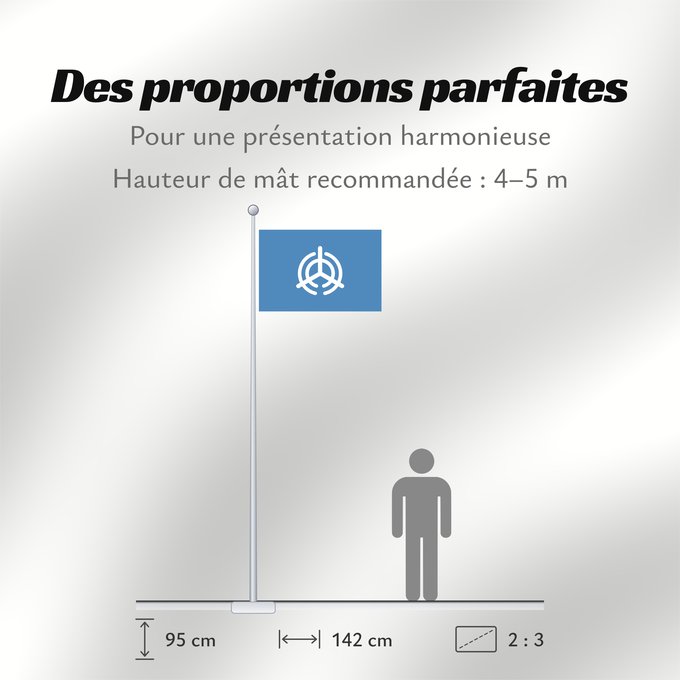 Proportions du drapeau : Ôita [Oita]