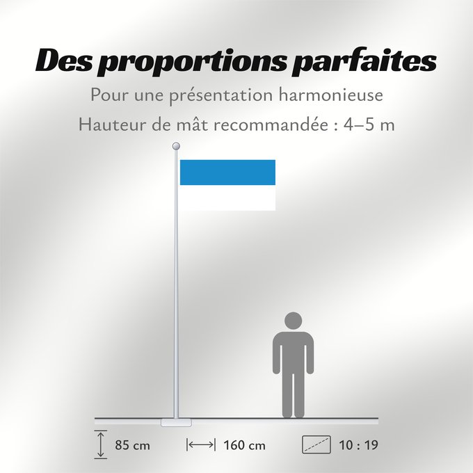 Proportions du drapeau : Baltic German