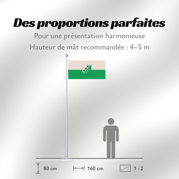 Proportions du drapeau : Sigulda Sigulda, Latvia Siguldas pilsētas Прапор Сігулди