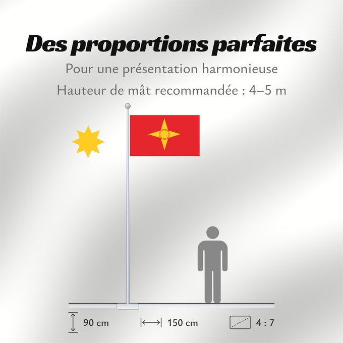 Proportions du drapeau : Proposal of Macedonia - 5	One of the first 12 flag proposals for a new flag of Macedonia  1995	Proposition de la Macédoine - 5 (1995)	Propuesta de Macedonia - 5 (1995)	Mazedonien Vorschlag - 5 (1995)	Proposta della Macedonia - 5 (1995)	Едно од вкупноте 12