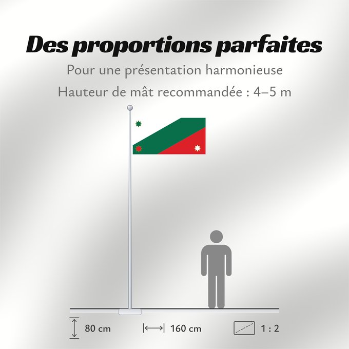 Proportions du drapeau : Compañías Militares de Tabasco Military Companies of Tabasco Compagnies militaires de Tabasco Compañias Militares de Tabasco Militärkompanien von Tabasco Compagnie Militari di Tabasco