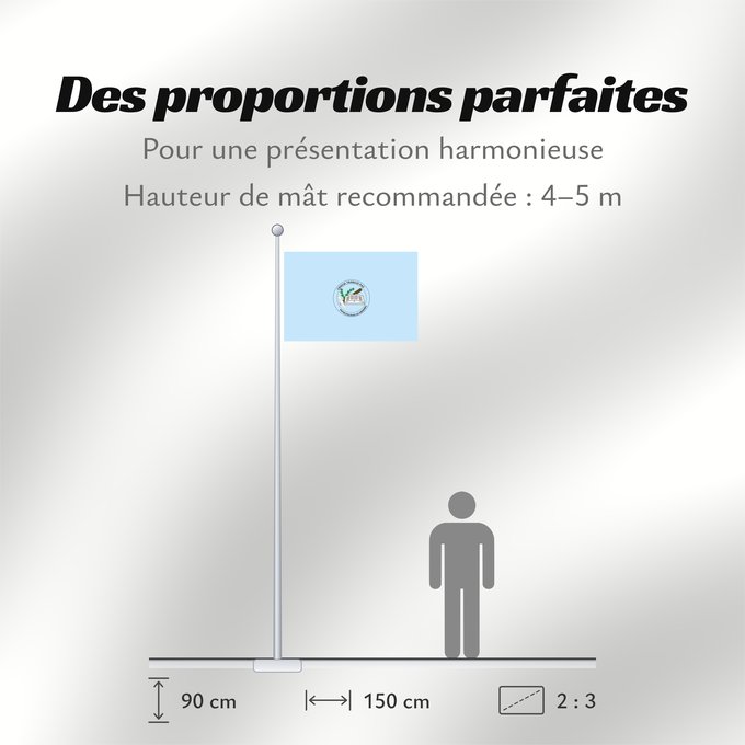 Proportions du drapeau : Diriamba