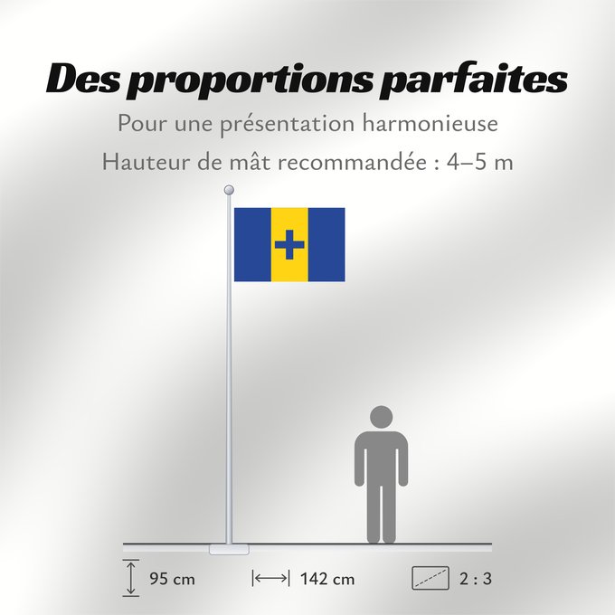 Proportions du drapeau : Baarn