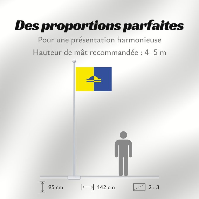 Proportions du drapeau : Ede	Dutch municipality of Ede