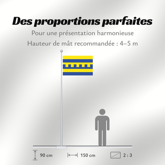 Proportions du drapeau : Harderwijk Dutch municipality of Harderwijk
