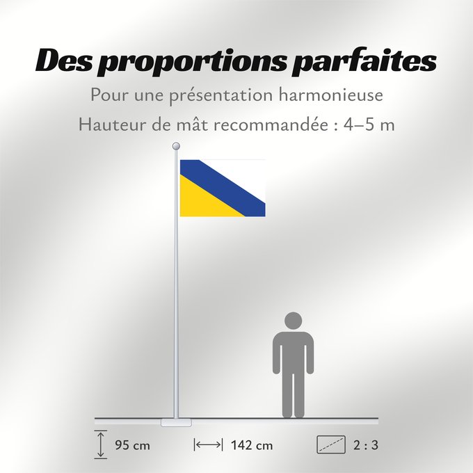 Proportions du drapeau : Ommen	Dutch municipality of Ommen