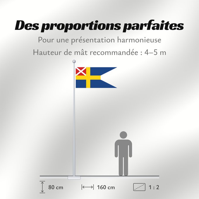 Proportions du drapeau : Sweden 1818-1844 alternative Sweden (1818-1844) (alternative) Suède (1818-1844) (alternative) Suecia (1818-1844) (alternativa) Schweden (1818-1844) (alternativ) Svezia (1818-1844) (alternativa) Alternative flag of Sweden 1818-1844