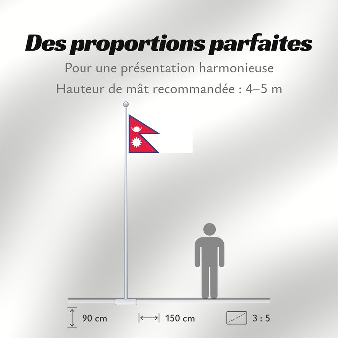 Proportions du drapeau : Nepal	Népal	علم نيبال	নেপালের জাতীয় পতাকা	নেপালর ফিরালহান	Banniel Nepal	Nepala	Nepálská vlajka	Σημαία του Νεπάλ	Nepalo	Nepali lipp	Nepalgo bandera	Nepalin	नेपाल का ध्वज	Nepál	ネパールの国旗	Nepālas	Знаме на Непал	Nepals flagg	नेपालको झण्डा	Det nepalske flagget	