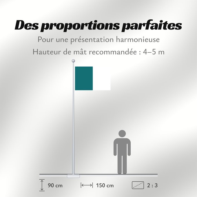 Proportions du drapeau : Huancayo