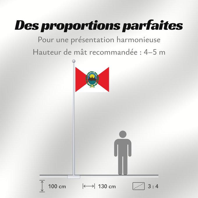 Proportions du drapeau : Peru 1821 - 1822 Protectorate of Peru 1821-1822 Protectorado de San Martín 1821-1822 Šuk ñiqin Piruw Wiphala 1821-1822
