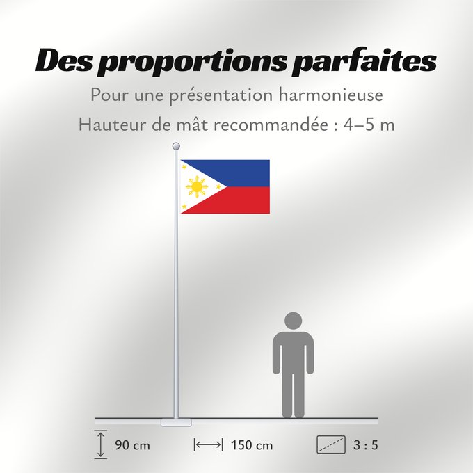Proportions du drapeau : Philippines	The national flag of the Philippines	Filipinas	Philippinen	Filippine	Filipijnen	علم فلبين	An nasyunal na bandera kan Filipinas	ফিলিপাইনের জাতীয় পতাকা	Ang nasodnong bandera sa Pilipinas	La nacia flago de la Filipinoj	Wagayway ti Filipinas	フィリピ
