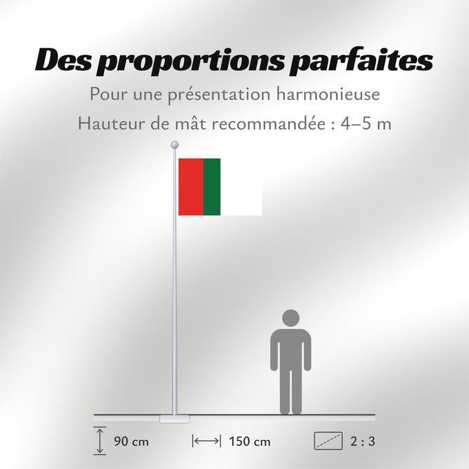 Proportions du drapeau : Muttahida Qaumi Movement Muttahida Qaumi Movement of Pakistan