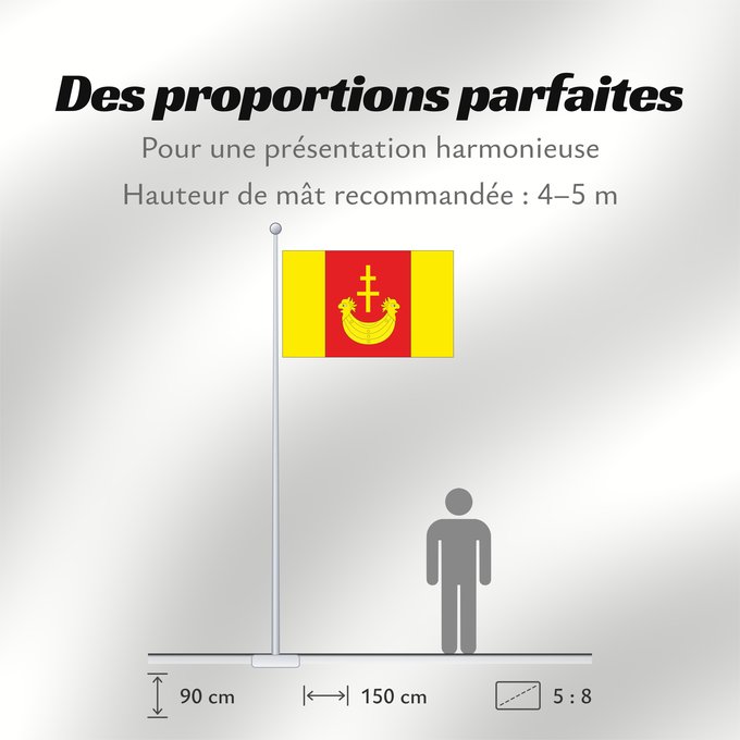 Proportions du drapeau : Gmina bieliny flaga Gmina Bieliny Gminy Bieliny