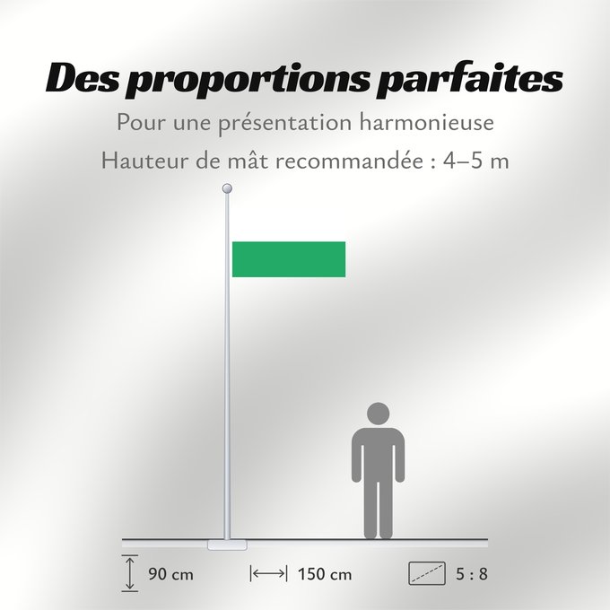 Proportions du drapeau : Jaworzno	Polish city of Jaworzno