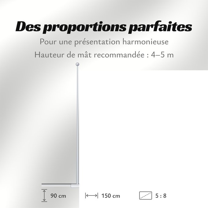 Proportions du drapeau : POL Białystok