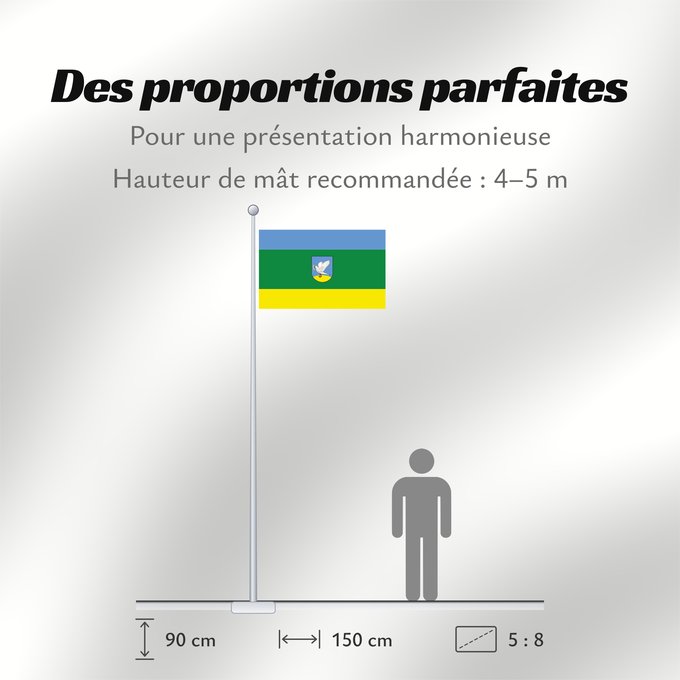 Proportions du drapeau : POL Gniew