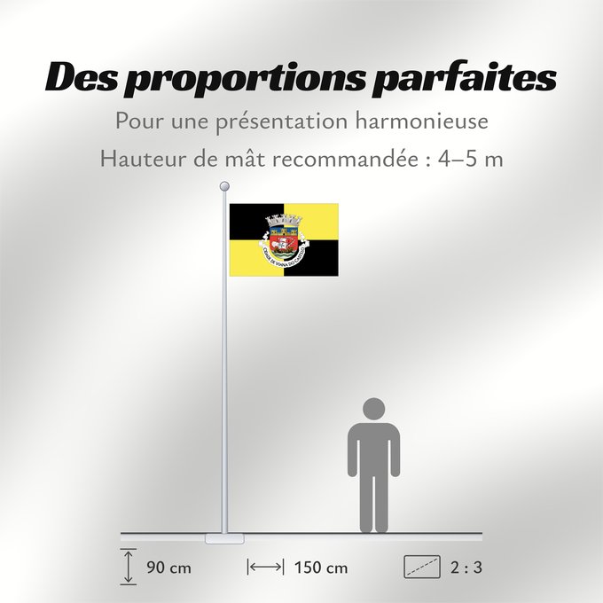 Proportions du drapeau : Viana do Castelo
