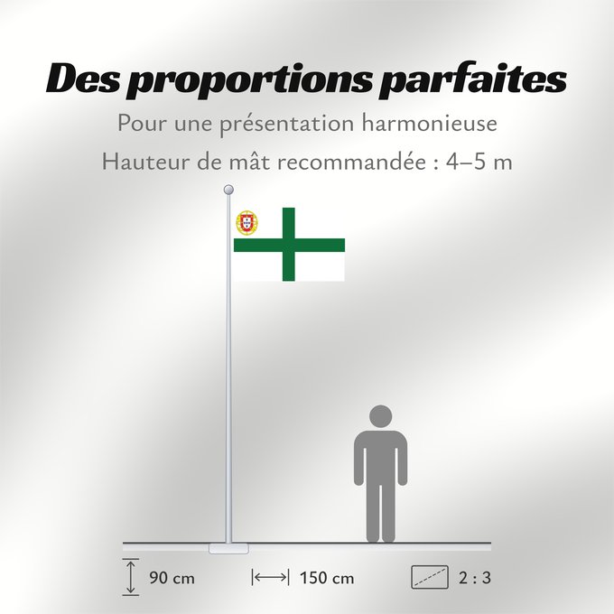 Proportions du drapeau : PT Admiral of the Fleet
