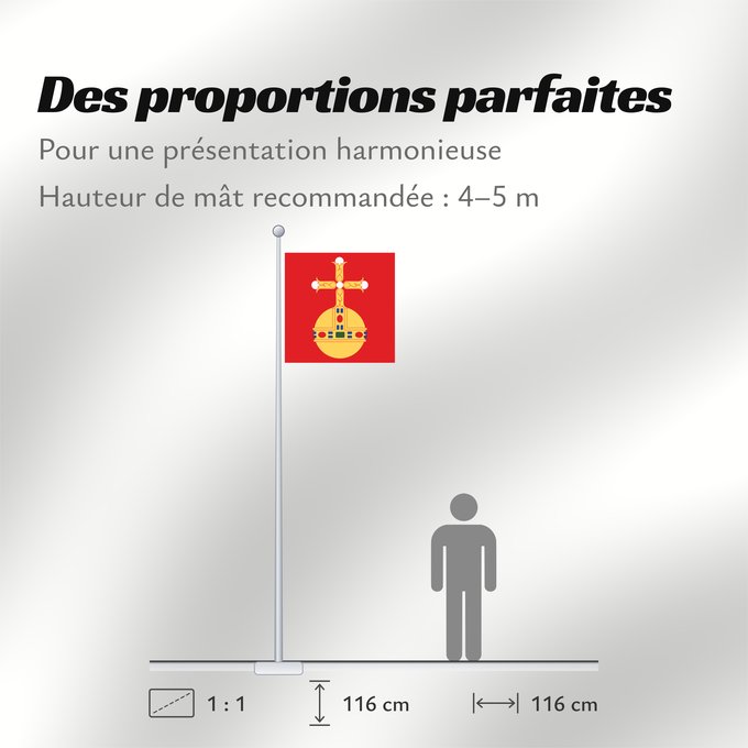 Proportions du drapeau : Uppsala län vapenflagga	Uppsala County in Sweden	Uppsala	Uppsala läns vapenflagga