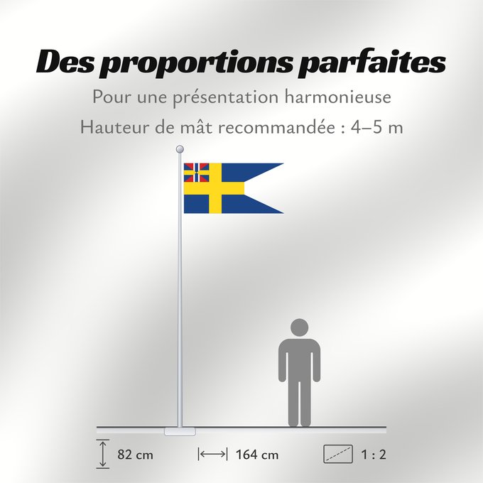 Proportions du drapeau : Sweden  1897-1905   alternative	Sweden - Flag (1897-1905, alternative)	Suède - Drapeau (1897-1905, alternatif)	Suecia - Bandera (1897-1905, alternativa)	Schweden - Flagge (1897-1905, alternativ)	Svezia - Bandiera (1897-1905, alternativa)	Alternative flag 