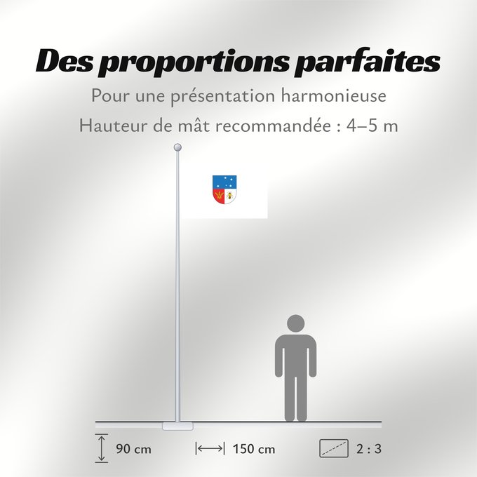 Proportions du drapeau : Colonia Department	Colonia	 département de Colonia 