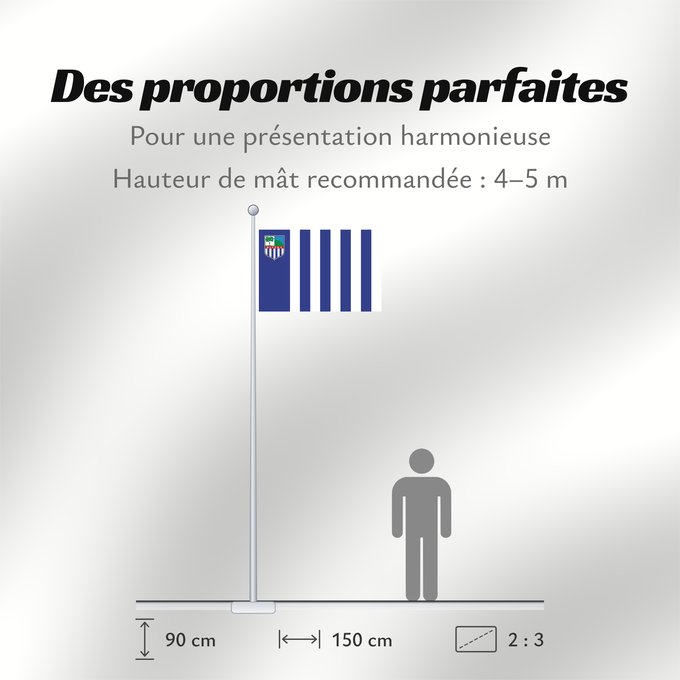 Proportions du drapeau : Rivera Department	Rivera