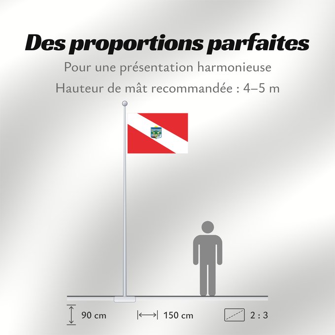 Proportions du drapeau : Tacuarembó