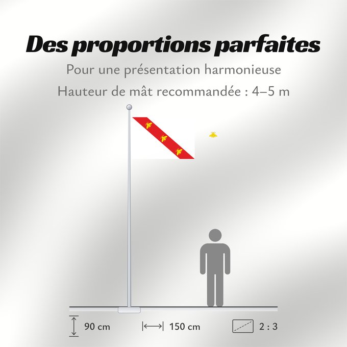 Proportions du drapeau : Elba Elba (Napoleonic) Elbe (Napoléonienne) Elba (Napoleónica) Elba (Napoleonisch) Napoleonica dell Isola d Elba
