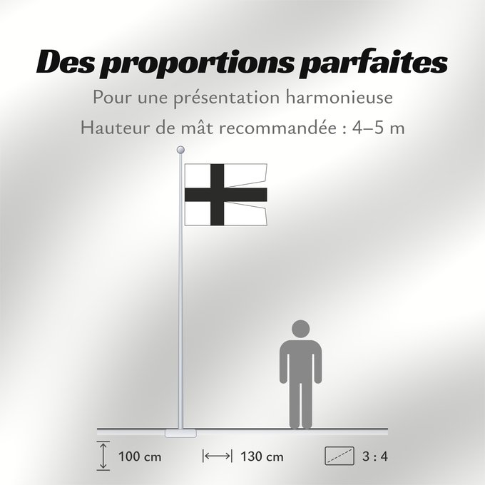 Proportions du drapeau : Teutonic Order	The Banner of the Order of Teutonic Knights	Ordre Teutonique	Orden Teutónico	Banner des Deutschen Ordens	Dell Ordine Teutonico