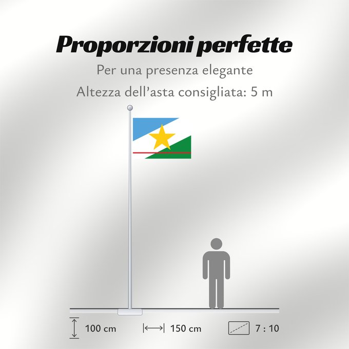 Proporzioni della bandiera: Roraima