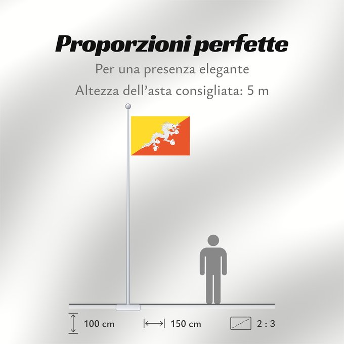 Proporzioni della bandiera: Bhutan	Bhoutan	Bután	Butão	علم بوتان	ভূটানের পতাকা	ཧྥ་རན་ས་ཀྱི་དར་ཆ།	Bhutani lipp	Bhutanin	Watawat ng Bhutan	भूटान का ध्वज	Флаг Бутана	Butana	Bhutans	Bhutanu	ธงชาติ ประเทศภูฏาน