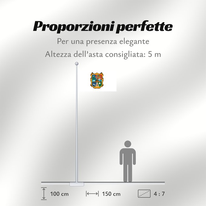 Proporzioni della bandiera: Tamaulipas