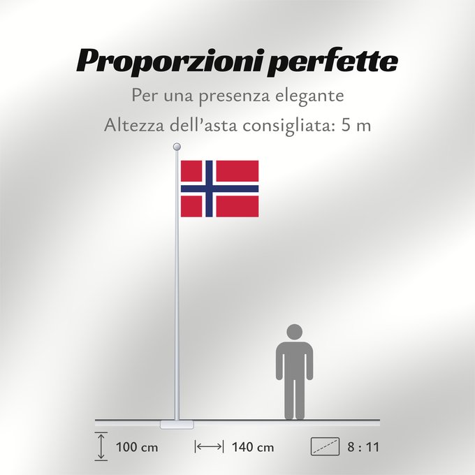 Proporzioni della bandiera: Jan Mayen