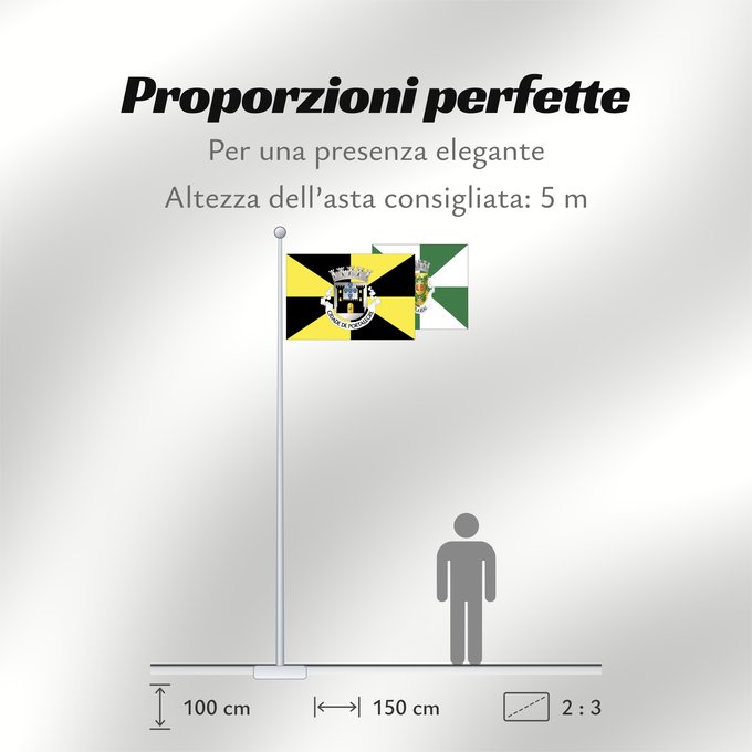 Proporzioni della bandiera: Portalegre