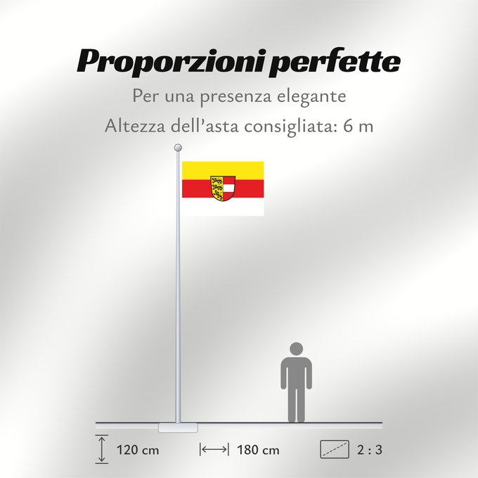 Proporzioni della bandiera: Carinthia Carinthia (state) Kärnten Carintia
