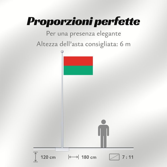 Proporzioni della bandiera: Paz City and department of La Paz Bolivia La Paz La ciudad y departamento de La Paz consta de dos franjas horizontales de igual ancho y dimensiones
