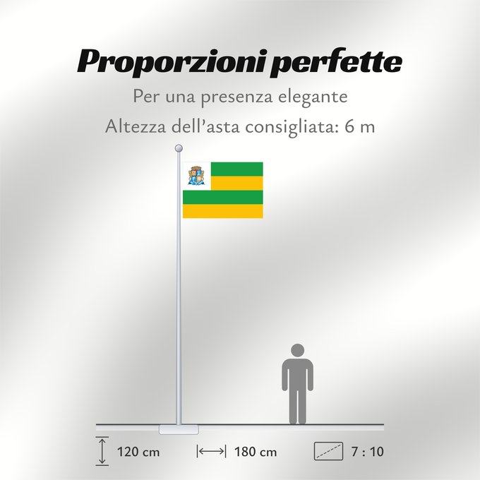 Proporzioni della bandiera: Aracaju	City Aracaju city, Sergipe, Brazil	Município de Aracaju no Estado de Sergipe, Brasil