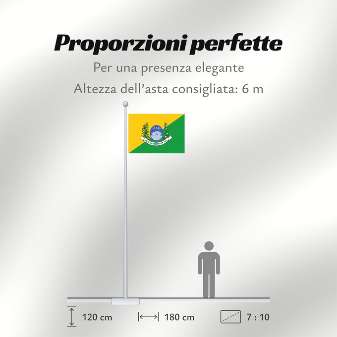Proporzioni della bandiera: Itabi Município Itabi, sergipe