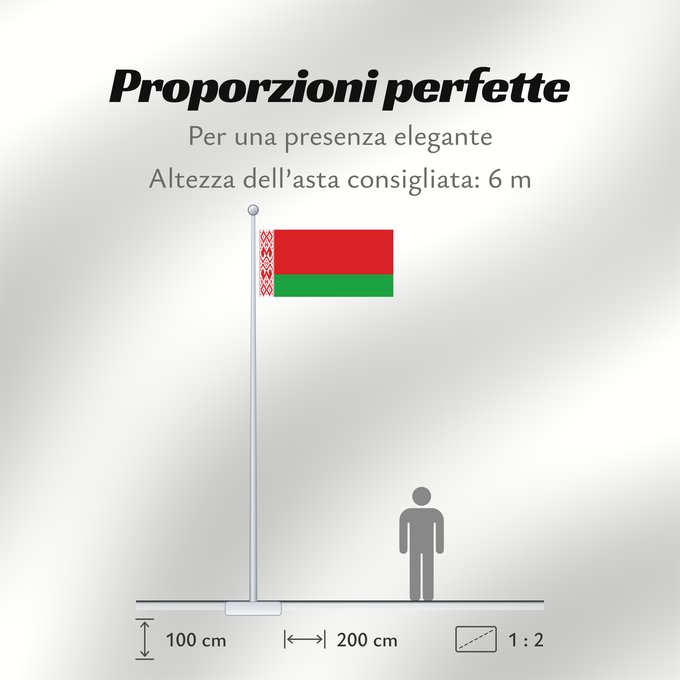 Proporzioni della bandiera: Belarus variant A variant of the national flag of Belarus with 2 red stripes who borders the ornament pattern Bélarus (variante) Bielorrusia (variante) Belarus (Variante) Bielorussia (variante)