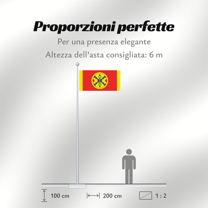 Proporzioni della bandiera: Eel Ground First Nation	Natoaganeg First Nation  formerly Eel Ground First Nation