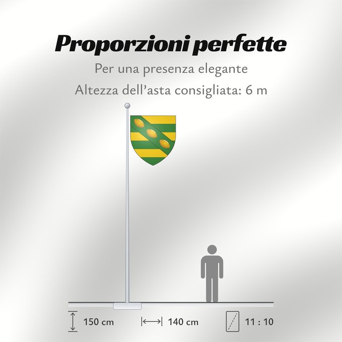 Proporzioni della bandiera: Norman Kwong Arms