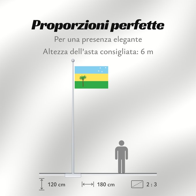 Proporzioni della bandiera: Concón, Chile	Concón