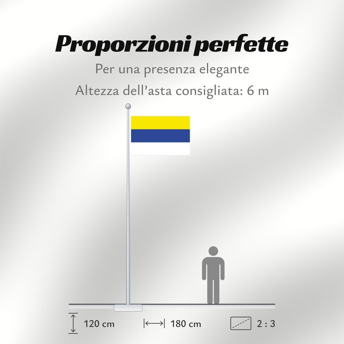 Proporzioni della bandiera: Ovalle, Chile Ovalle
