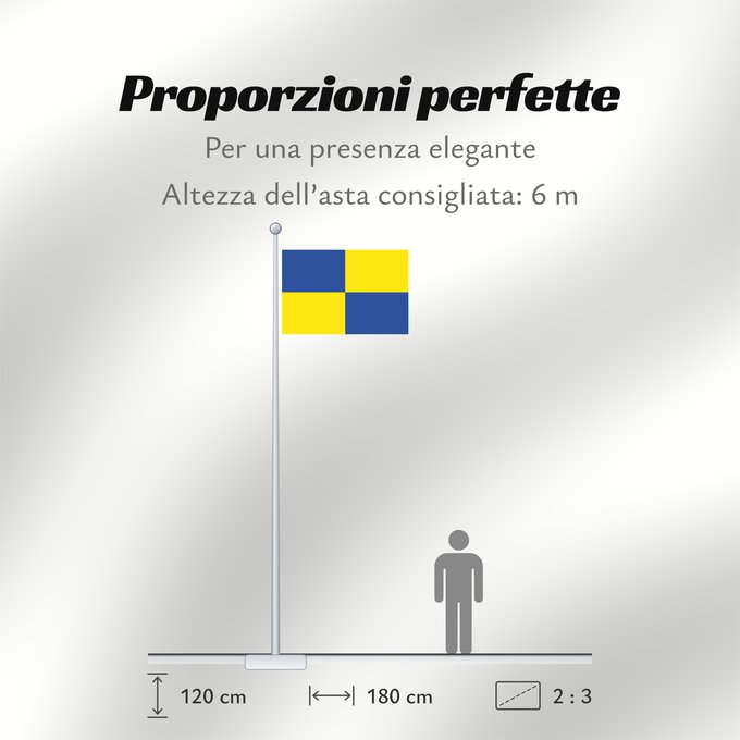 Proporzioni della bandiera: Zapallar Zapallar, Chile