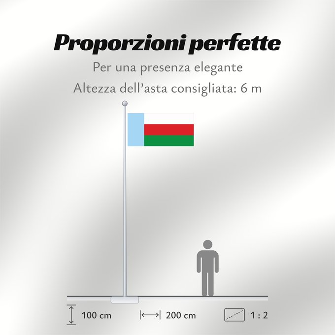 Proporzioni della bandiera: Aguada  Santander	Aguada (Santander)	Municipio de Aguada  Santander   La bandera del municipio de Aguada fue creada por decreto 012 del 26 de diciembre de 1.989, por el entonces alcalde popular señor José Antonio Acuña Murillo