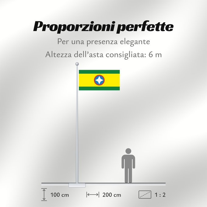 Proporzioni della bandiera: Bucaramanga