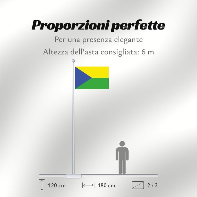 Proporzioni della bandiera: Buenavista, Quindío