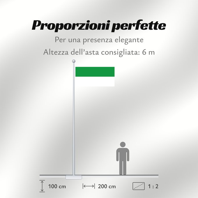 Proporzioni della bandiera: Cáqueza