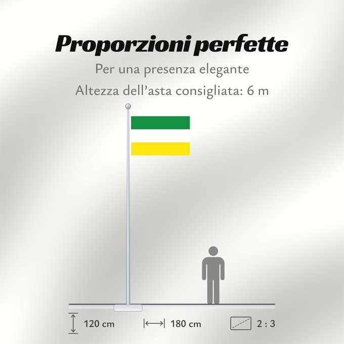 Proporzioni della bandiera: Florida, Valle del Cauca	Municipal flag of Florida