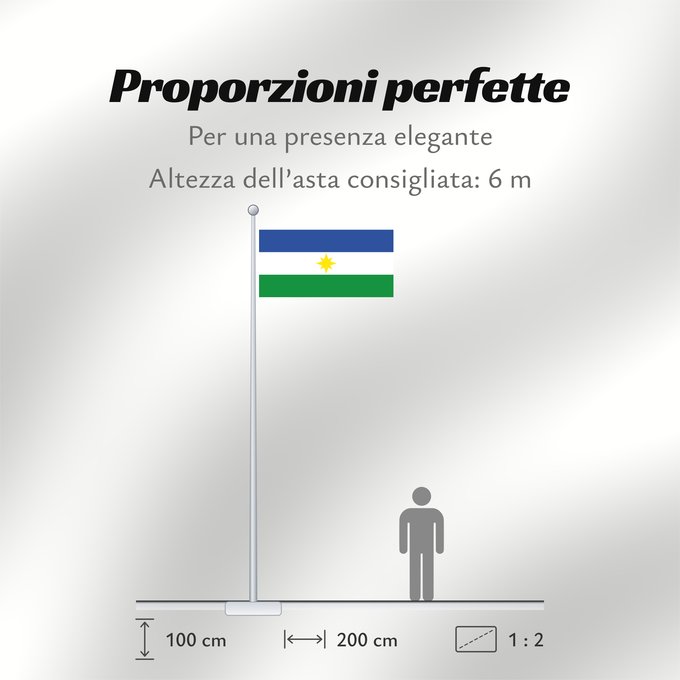 Proporzioni della bandiera: La Estrella